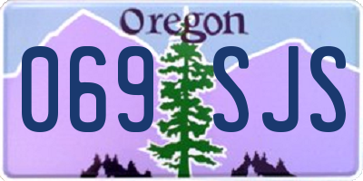 OR license plate 069SJS