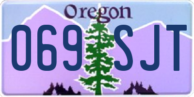 OR license plate 069SJT