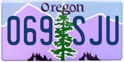 OR license plate 069SJU