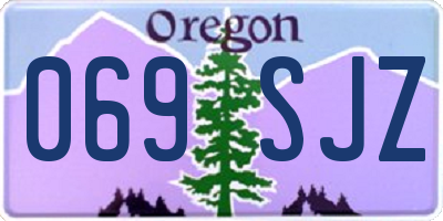OR license plate 069SJZ