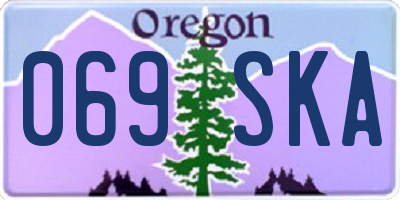 OR license plate 069SKA