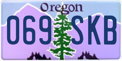 OR license plate 069SKB