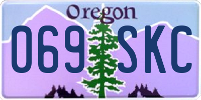 OR license plate 069SKC