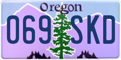 OR license plate 069SKD