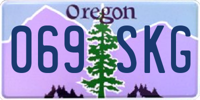 OR license plate 069SKG