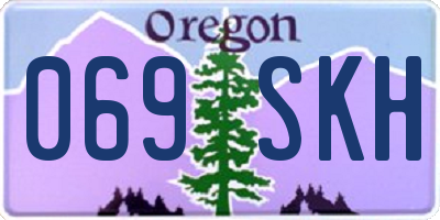 OR license plate 069SKH