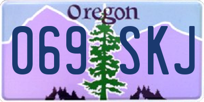 OR license plate 069SKJ