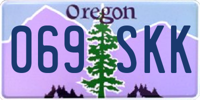 OR license plate 069SKK