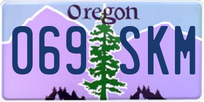 OR license plate 069SKM