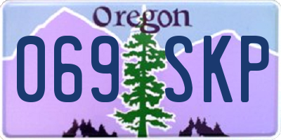 OR license plate 069SKP