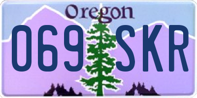 OR license plate 069SKR