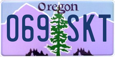 OR license plate 069SKT