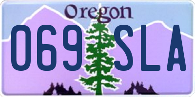 OR license plate 069SLA