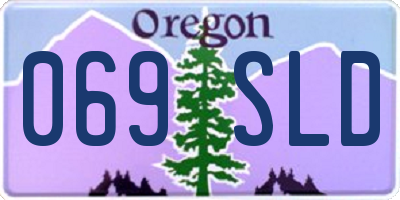 OR license plate 069SLD