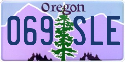 OR license plate 069SLE