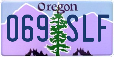 OR license plate 069SLF