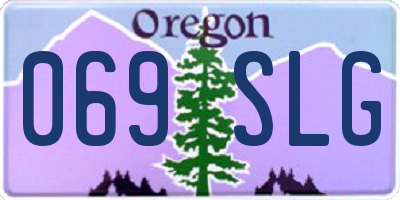 OR license plate 069SLG