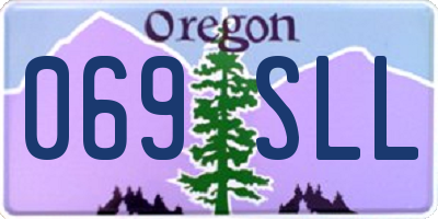 OR license plate 069SLL