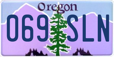 OR license plate 069SLN