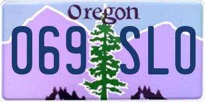 OR license plate 069SLO