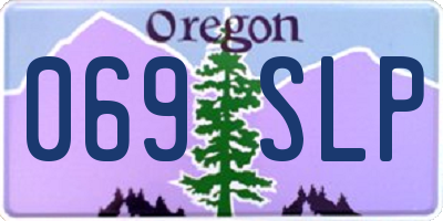 OR license plate 069SLP
