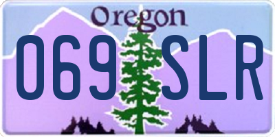 OR license plate 069SLR
