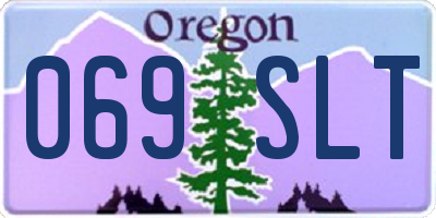 OR license plate 069SLT