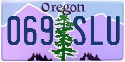 OR license plate 069SLU