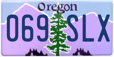 OR license plate 069SLX