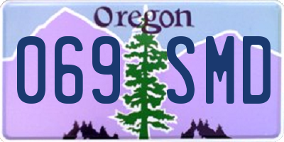 OR license plate 069SMD