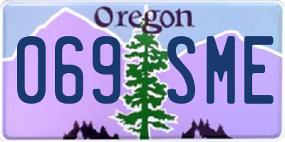 OR license plate 069SME