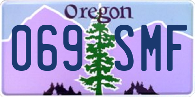 OR license plate 069SMF