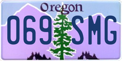 OR license plate 069SMG