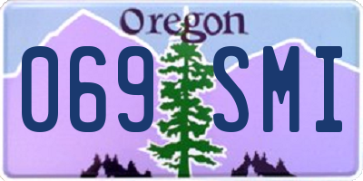 OR license plate 069SMI