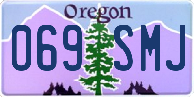 OR license plate 069SMJ