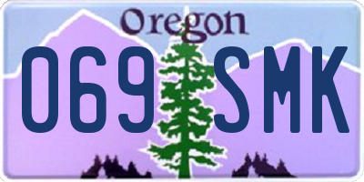 OR license plate 069SMK