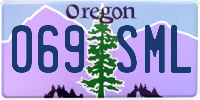 OR license plate 069SML