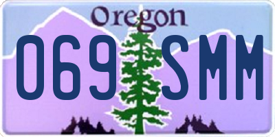 OR license plate 069SMM