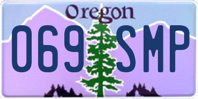 OR license plate 069SMP