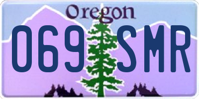 OR license plate 069SMR