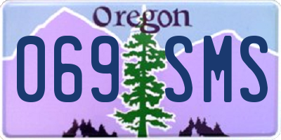 OR license plate 069SMS