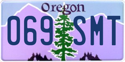OR license plate 069SMT