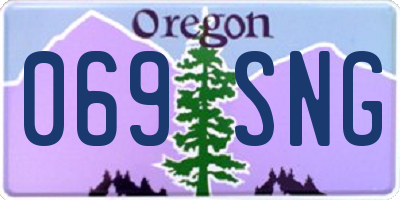 OR license plate 069SNG
