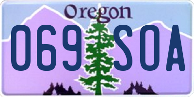 OR license plate 069SOA