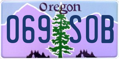 OR license plate 069SOB