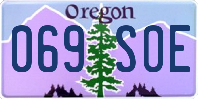 OR license plate 069SOE