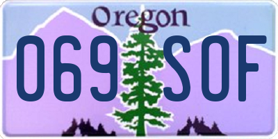 OR license plate 069SOF
