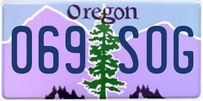 OR license plate 069SOG