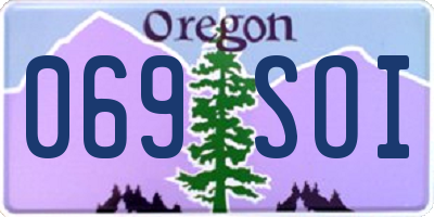 OR license plate 069SOI
