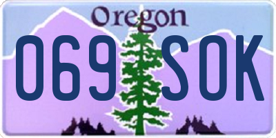 OR license plate 069SOK